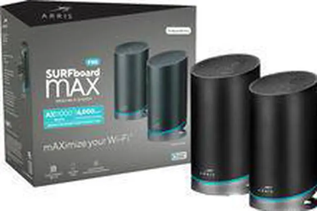 Alt view image 4 of 11 - ARRIS 1000768 SURFboard mAX AX11000 Pro Mesh Wi-Fi 6 System (2 Pack) W133