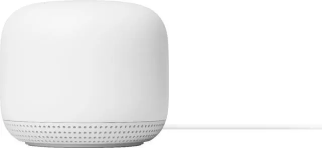 Alt view image 6 of 18 - Google Nest Wifi Point with Google Assistant 1-Pack Snow - 1600 square feet coverage - 768 MB RAM & 512 MB Flash - Capacitive touch controls - Bluetooth? 5.0 - Compatible with previous generation