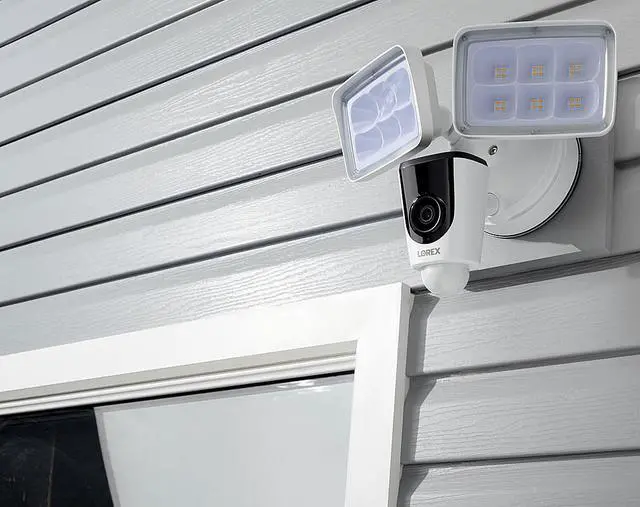 Alt view image 10 of 20 - Lorex V261LCD-E 2MP 1080p 2-Way Audio Indoor/Outdoor Wi-Fi Floodlight Camera