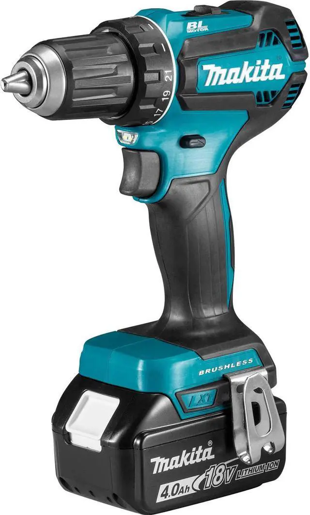 Alt view image 2 of 7 - Makita Xfd13Sm1 18V Lxt Lithium-Ion Brushless Cordless 1/2" Driver-Drill Kit (4.0Ah)