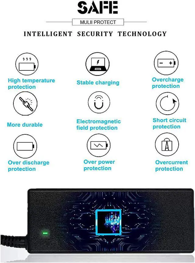 Alt view image 7 of 7 - 65W Laptop Charger Compatible With Hp Elitebook 2000-2A20Nr 2000-2B09Wm 2000-2B19Wm 2000-2B29Wm 2000-2C29Wm 2000-2D19Wm 2000-329Wm ;Compaq Presario Cq42 Cq43 Cq45 Cq50 Cq60 693711-001 677774-001