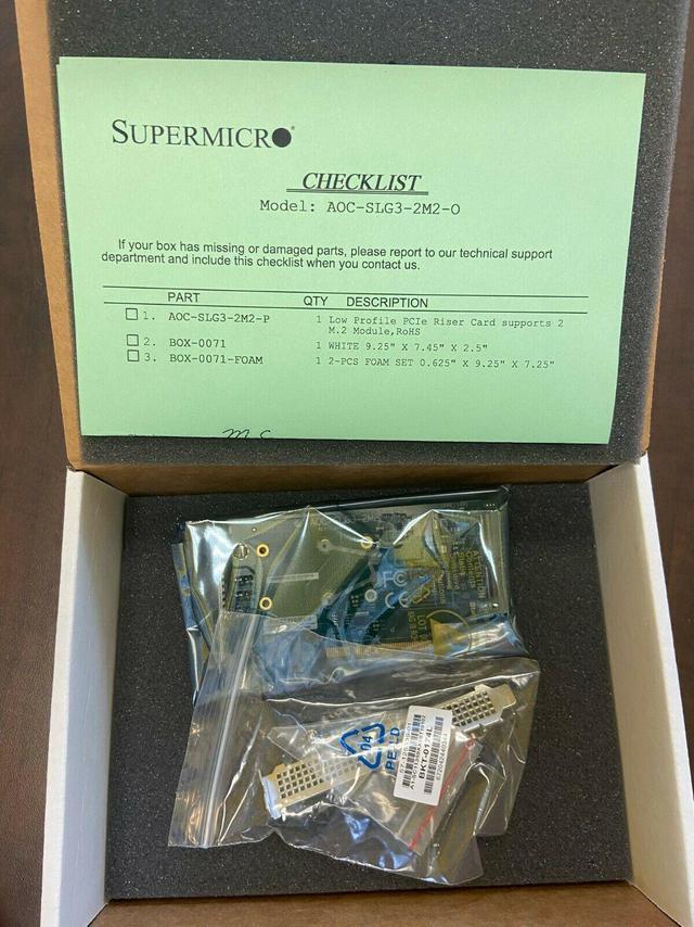 Alt view image 8 of 14 - Supermicro AOC-SLG3-2M2 PCIe Add-On Card for up to two NVMe SSDs - Bulk