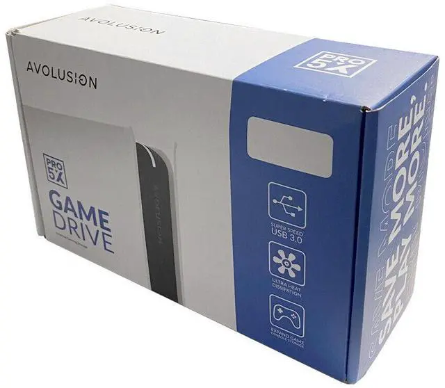 Alt view image 6 of 7 - Avolusion PRO-5X Series 3TB USB 3.0 External Gaming Hard Drive XBOX One Orig S&X