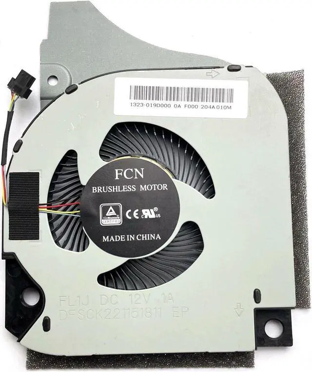 Alt view image 3 of 5 - Gpu and Cpu cooling fan for DELL INSPIRON G5-5590 G7-7590 G7-7790 12V voltage