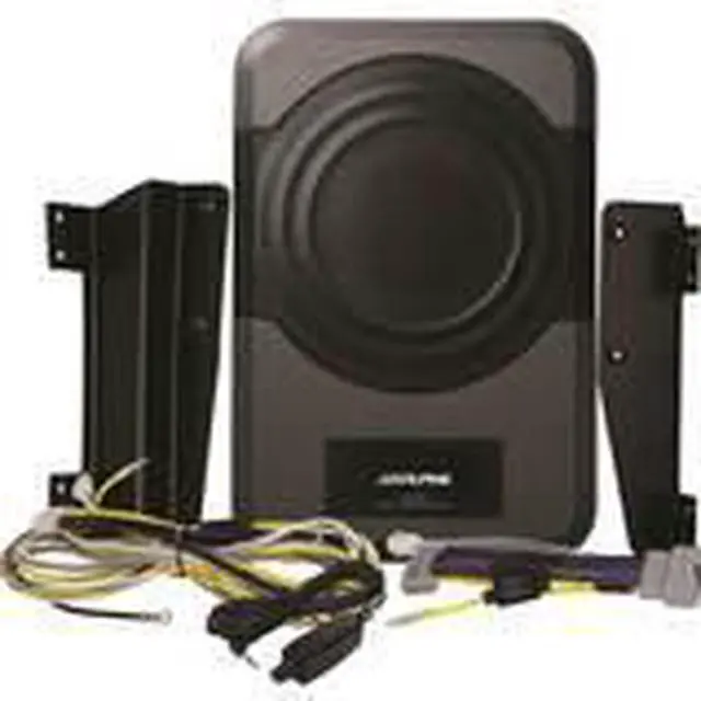 Alt view image 15 of 15 - Alpine Restyle 8" Amplified Subwoofer (PWE-S8-WRA) Custom Fit for 2011-Up Jeep Wrangler (4 door) - Under Seat Plug and Play 120 Watt Amplified Subwoofer