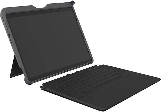 Alt view image 11 of 12 - Kensington BlackBelt Rugged Surface Pro 8 Carrying Case Platinum K97582WW