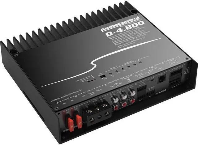 Alt view image 20 of 20 - AudioControl D-4.800 High-Power 4 Channel DSP Matrix Amplifier with Accubass