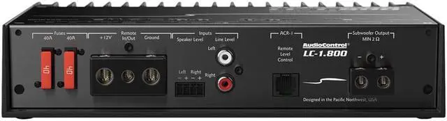 Alt view image 15 of 20 - AudioControl LC-1.800 High-Power Mono Subwoofer Amplifier with Accubass