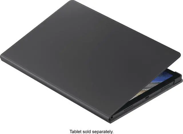 Alt view image 4 of 5 - Samsung Book Cover Carrying Case (Book Fold) Samsung Galaxy Tab A8 Tablet - Gray - 0.6" Height x 6.8" Width x 10" Depth