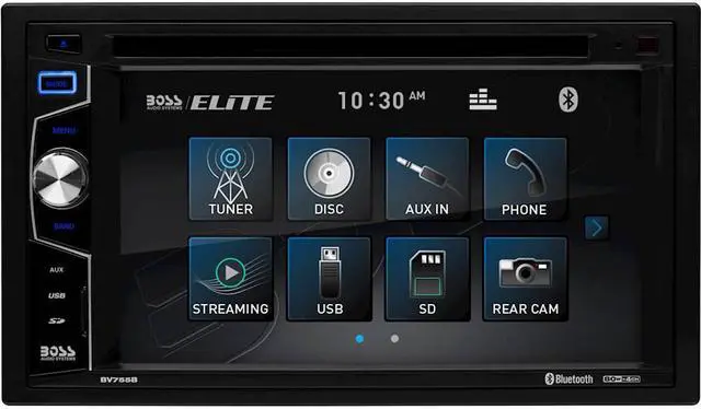 Alt view image 15 of 18 - Boss BV755B 6.2" Bluetooth Double-Din In-Dash Car CD/DVD Receiver