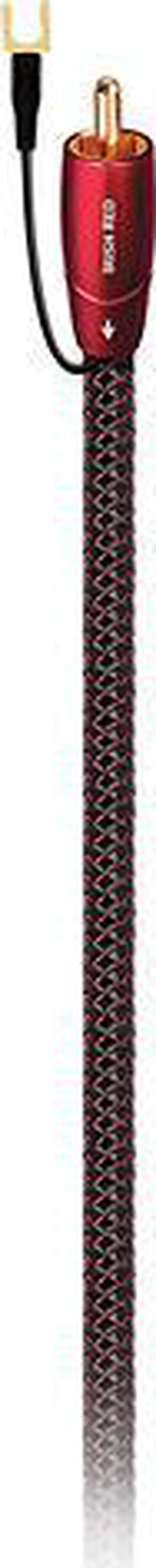 Alt view image 6 of 7 - AudioQuest Irish Red RCA Male to RCA Male Subwoofer Cable - 16.4 ft. (5m)