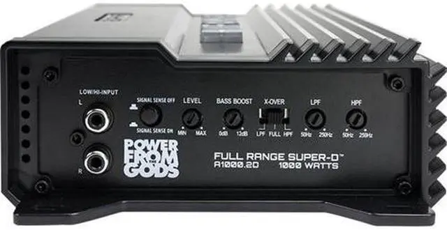 Alt view image 13 of 18 - Hifonics A1000.2D ALPHA Full Range Super D-Class 2 Channel Car Amplifier
