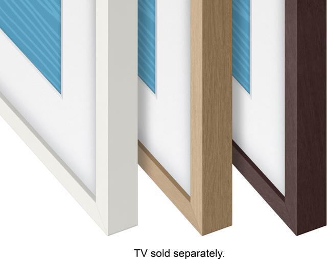 Alt view image 10 of 20 - Samsung Customizable Bezel for Samsung The Frame 55" (Modern Teak)