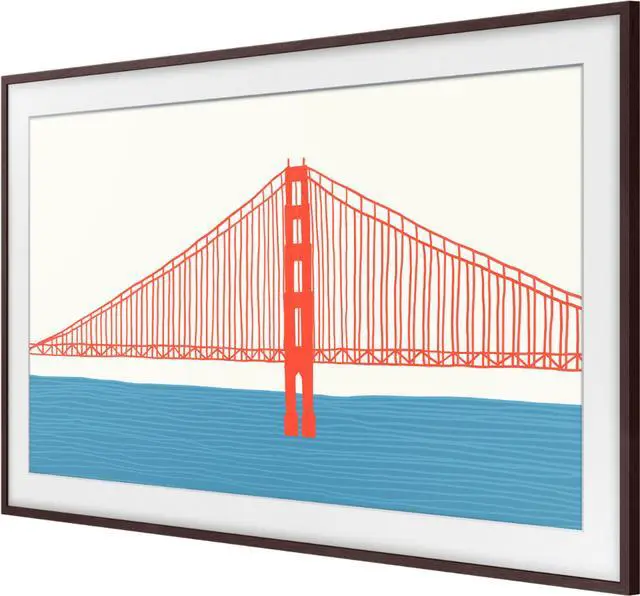 Alt view image 8 of 14 - Samsung Customizable Bezel for Samsung The Frame 65" (Modern Brown)