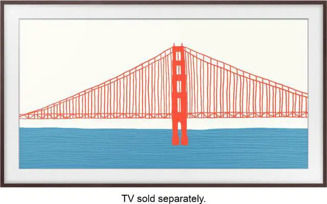 Alt view image 10 of 14 - Samsung Customizable Bezel for Samsung The Frame 65" (Modern Brown)