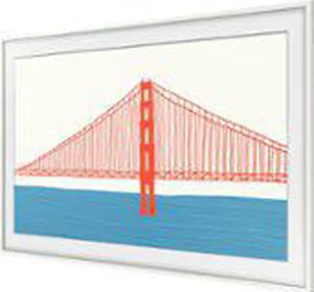 Alt view image 16 of 20 - Samsung Customizable Bezel for Samsung The Frame 75" (Modern White)