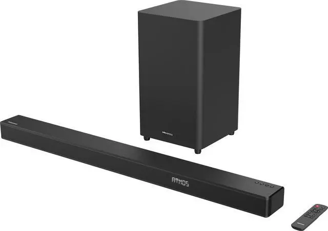Alt view image 8 of 12 - Hisense HS312 3.1CH Dolby Atmos Soundbar with Wireless Subwoofer