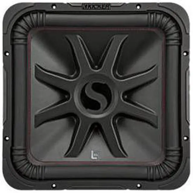 Alt view image 7 of 18 - Kicker L7R 15 Inch 1800W Max Power 4 Ohm DVC Square Car Audio Subwoofer, Black