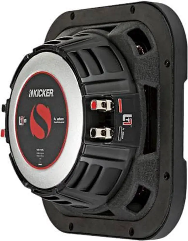 Alt view image 9 of 11 - Kicker 46L7T82 8" Solo-Baric L7T Shallow-Mount Dual 2-Ohm Voice Coil Subwoofer
