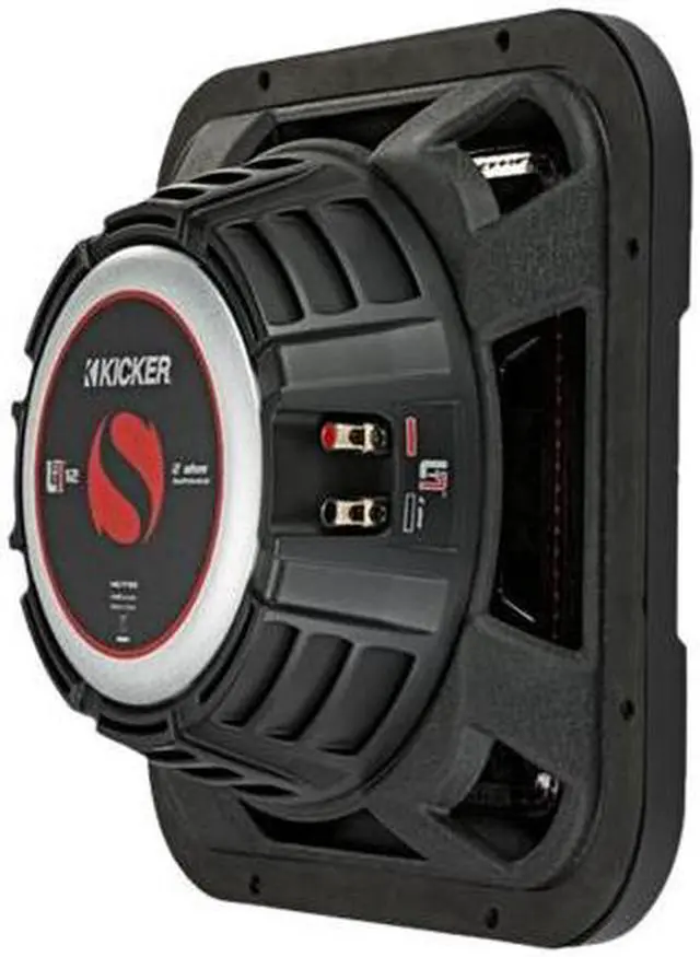Alt view image 12 of 14 - Kicker 46L7T124 12" Solo-Baric L7T Shallow-Mount Dual 4-Ohm Voice Coil Subwoofer