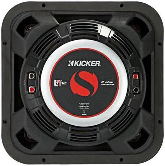 Alt view image 13 of 14 - Kicker 46L7T124 12" Solo-Baric L7T Shallow-Mount Dual 4-Ohm Voice Coil Subwoofer