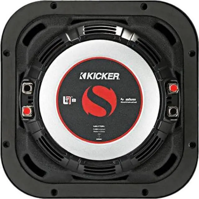 Alt view image 6 of 11 - Kicker 46L7T82 8" Solo-Baric L7T Shallow-Mount Dual 2-Ohm Voice Coil Subwoofer