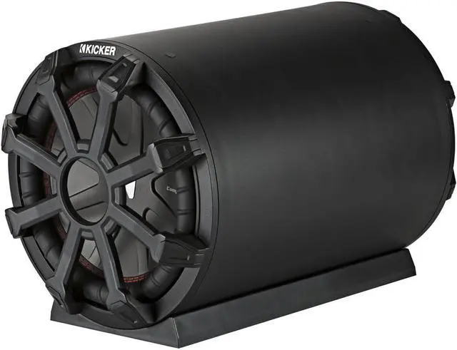 Alt view image 7 of 14 - Kicker CWTB 10 Inch Ultra Deep Loaded Trunk Mounted Tube Sub Speakers, Black