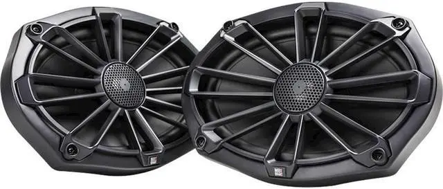 Alt view image 13 of 20 - MB Quart NP1-169 Nautic Premium Waterproof 6x9 Inch Marine Speakers (black, Pair) With 3 Grill Colors Included.