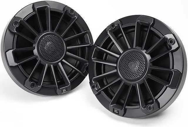 Alt view image 10 of 14 - MB Quart NP1-116 Nautic Premium Waterproof 6.5 Inch Marine Speakers (black, Pair) With 3 Grill Colors Included.