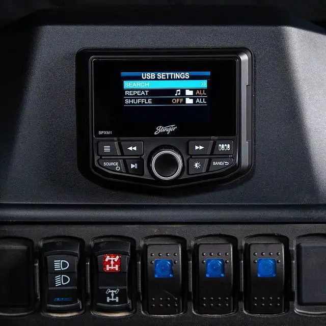 Alt view image 15 of 18 - Stinger SPXM1 Marine and Powersports Digital Media Player with Switch Command