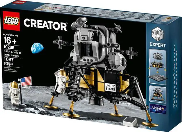 Alt view image 15 of 17 - LEGO Creator Expert NASA Apollo 11 Lunar Lander 10266 Building Kit, New 2020 (1,087 Pieces)