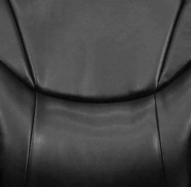 Alt view image 11 of 19 - Flash Furniture GO-724H-BK-LEA-GG High Back Black Leather Overstuffed Executive Office Chair