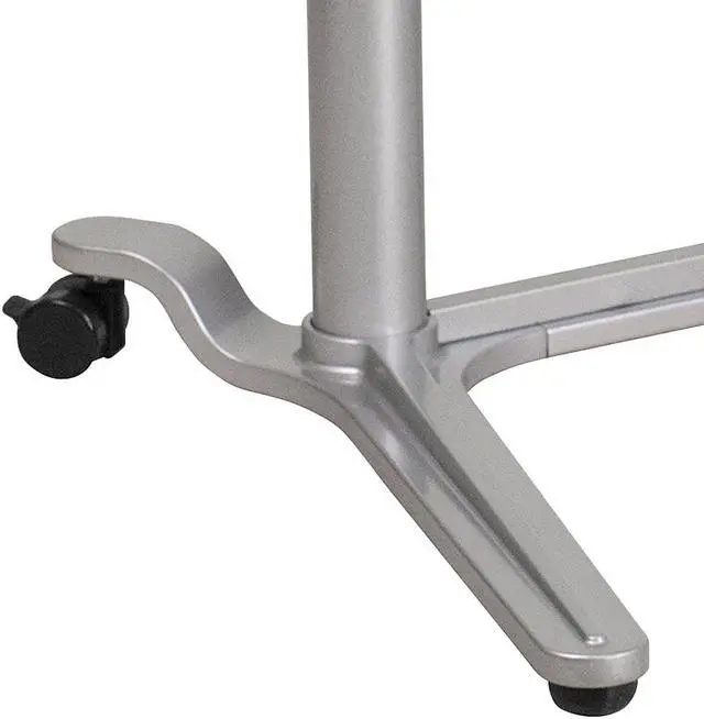 Alt view image 10 of 20 - Sit-Down, Stand-Up Light Gray Computer Ergonomic Desk with 37.375''W Top (Adjustable Range 29'' - 40.75'')