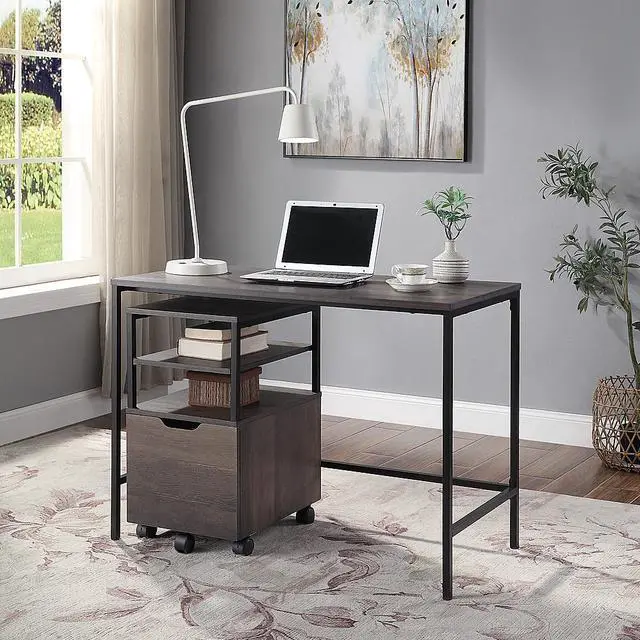 Alt view image 5 of 7 - OSP Home Furnishings Contempo Rectangular Office Table