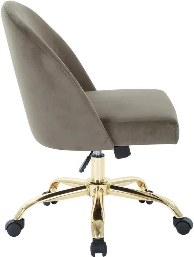 Alt view image 5 of 6 - AveSix Layton Home Office Velvet Chair