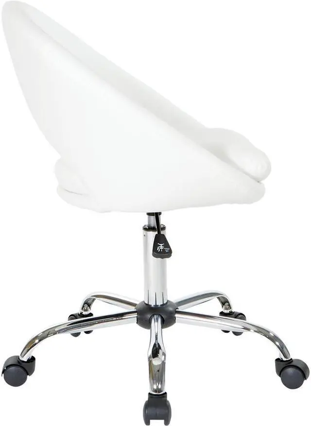 Alt view image 6 of 7 - AveSix Milo 5-Pointed Star Faux Leather Office Chair