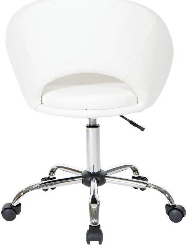 Alt view image 7 of 7 - AveSix Milo 5-Pointed Star Faux Leather Office Chair