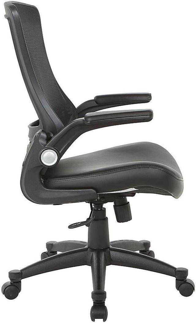 Alt view image 4 of 7 - Office Star Products Screen Back Manager's Chair in Faux Leather Seat w