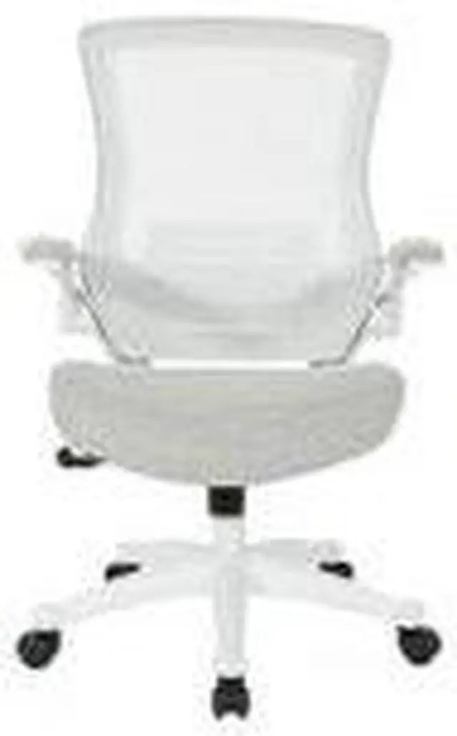 Alt view image 2 of 6 - Office Star Products White Screen Back Manager's Chair in Fabric