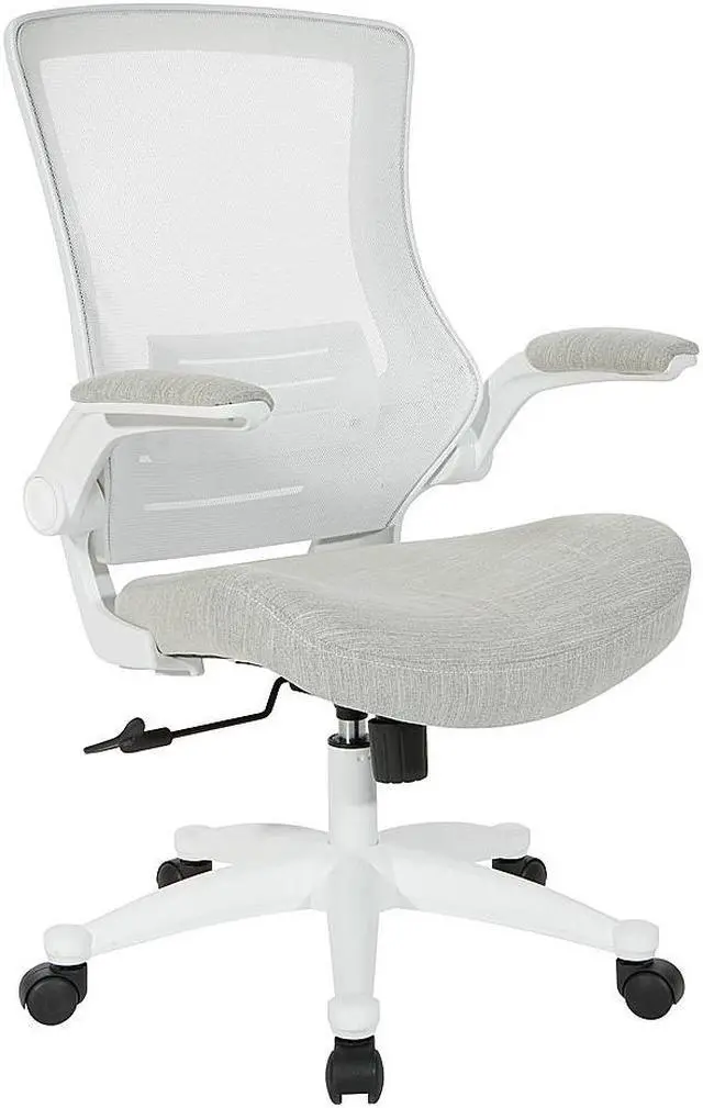 Alt view image 3 of 6 - Office Star Products White Screen Back Manager's Chair in Fabric
