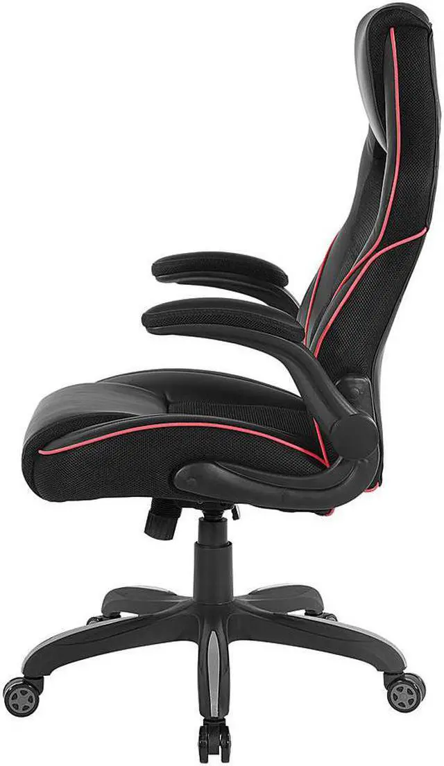 Alt view image 4 of 9 - OSP Home Furnishings Xeno Gaming Chair in Faux Leather