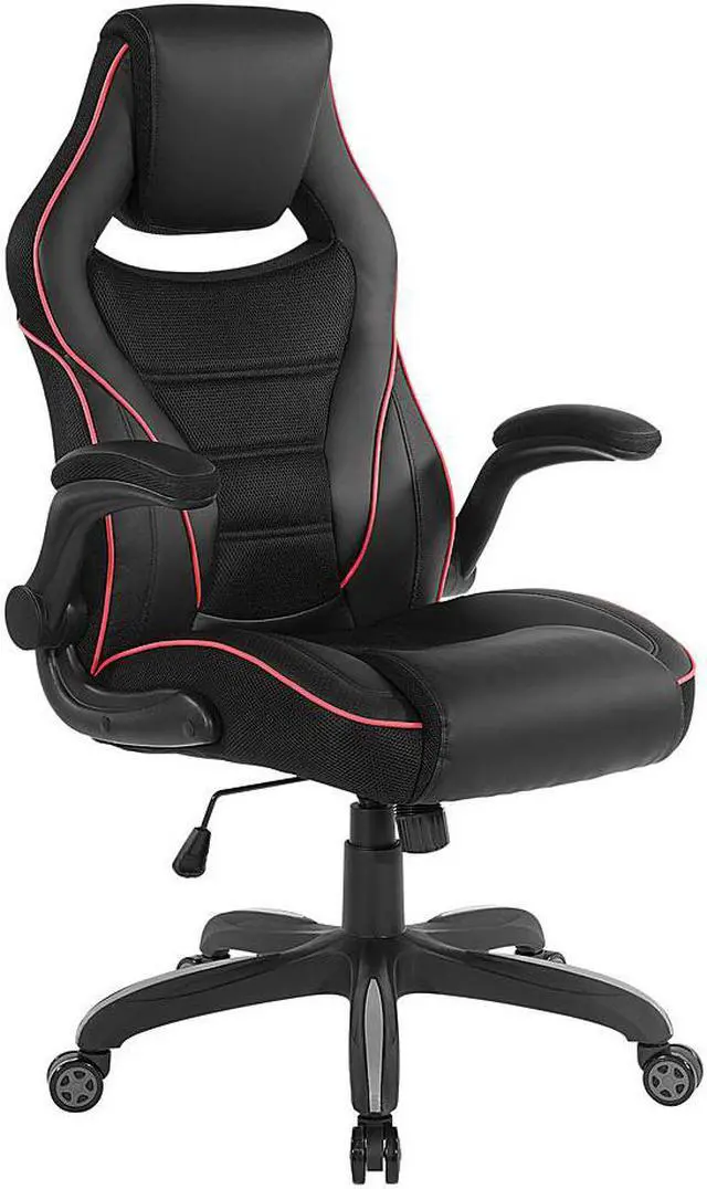 Alt view image 3 of 9 - OSP Home Furnishings Xeno Gaming Chair in Faux Leather