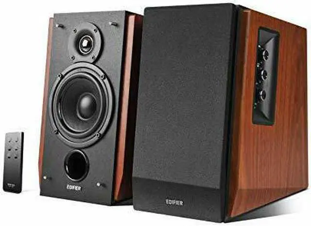 Alt view image 17 of 20 - Edifier R1700BT Bluetooth Bookshelf Speakers - Active Near-Field Studio Monitors - Powered Speakers 2.0 Setup Wooden Enclosure - 66w RMS