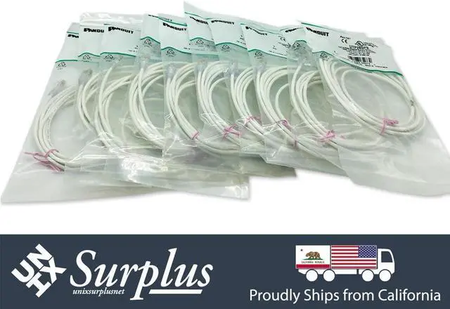 Alt view image 6 of 10 - Panduit UTP28SP9 9 ft. Cat 6 White Network Ethernet Cable
