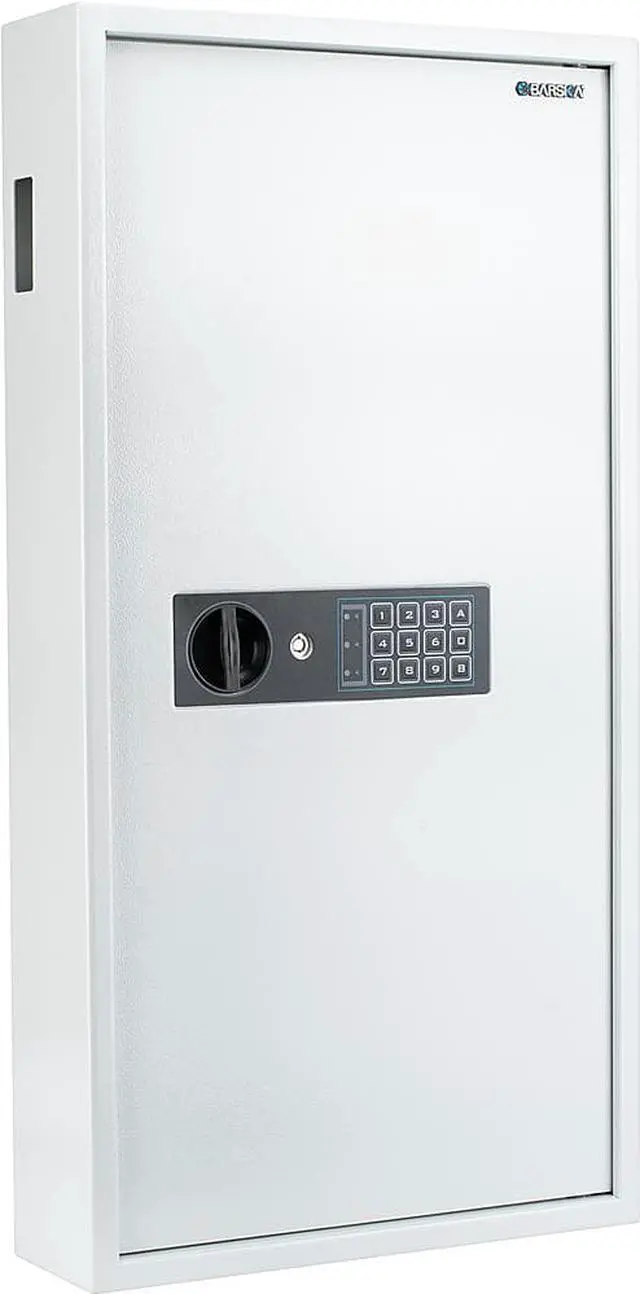 Alt view image 3 of 7 - Barska 180 KEYS KEYPAD WALL KEY SAFE WHITE AX13350