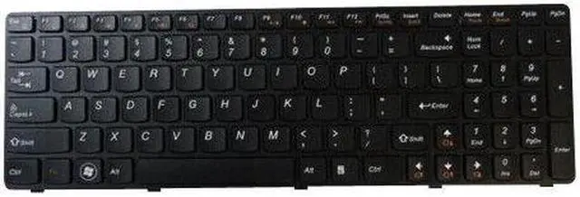 Main image of replacement keyboard for Lenovo G570 G575 Z500 Black   25012334