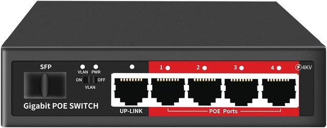 5 Port PoE Switch: Gigabit Ethernet, Power over Ethernet