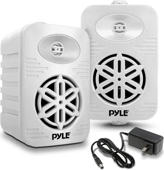 Main image of PyleUsa Bluetooth Indoor Outdoor Speakers Pair - 500 Watt Dual Waterproof 5.25 2-Way Full Range Speaker System w/ 1/2 High Compliance Polymer Tweeter - Home, Boat,Deck, Patio, Poolside - PDWRBT56WT
