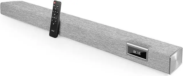 Main image of Pyle Home Bluetooth Audio Sound bar Stylish, 60W 35" for TV, Supports 4K & HDMI TV's, Optical, COAXIAL, AUX, w/Remote Control, Coaxial & RCA Cables, Class D Digital Stereo Power Amplifier - PSBV40BT