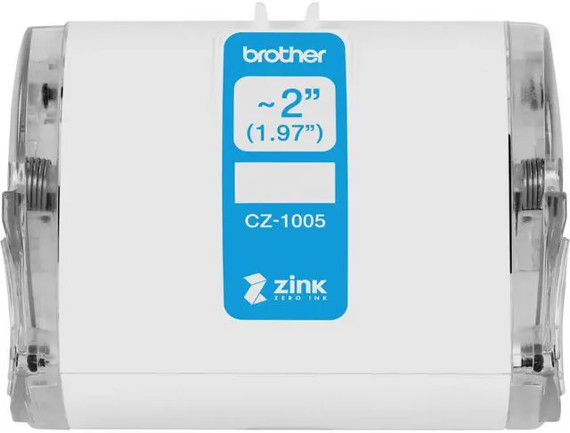 Alt view image 5 of 20 - Brother Genuine CZ-1005 continuous length ~ 2 (1.97") 50 mm wide x 16.4 ft. (5 m) long label roll featuring ZINK® Zero Ink technology - 1 31/32" Width x 16 13/32 ft Length - Zero Ink
